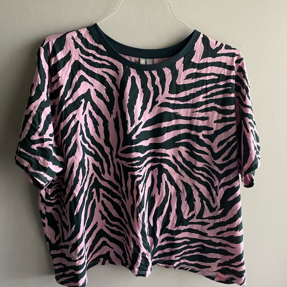 ASOS zebra print shirt